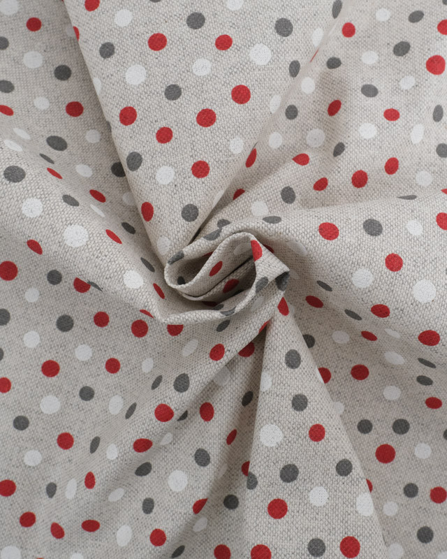 Linen Effect Coated 140 dobby 200 red